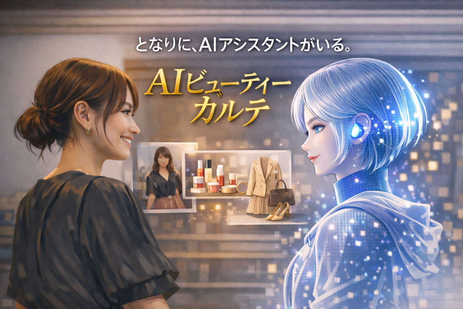 AIアシスタントのイメージ（覚える・整理する・伝える）